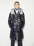 blue down coat